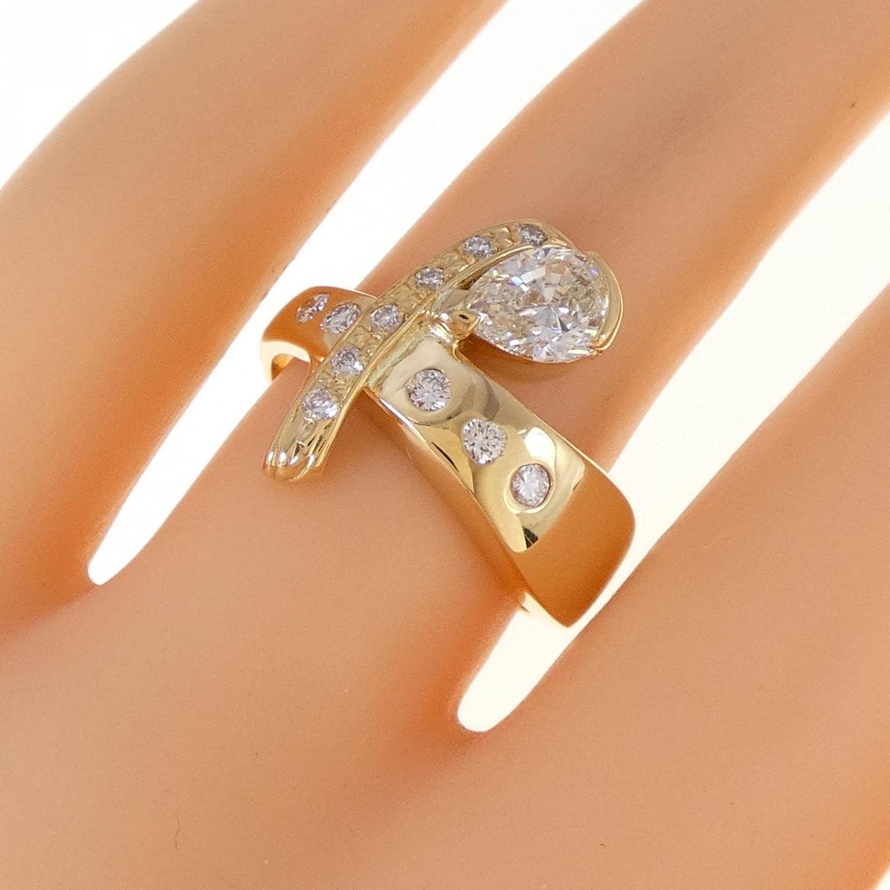 K18YG ダイヤモンド リング 1.00CT
