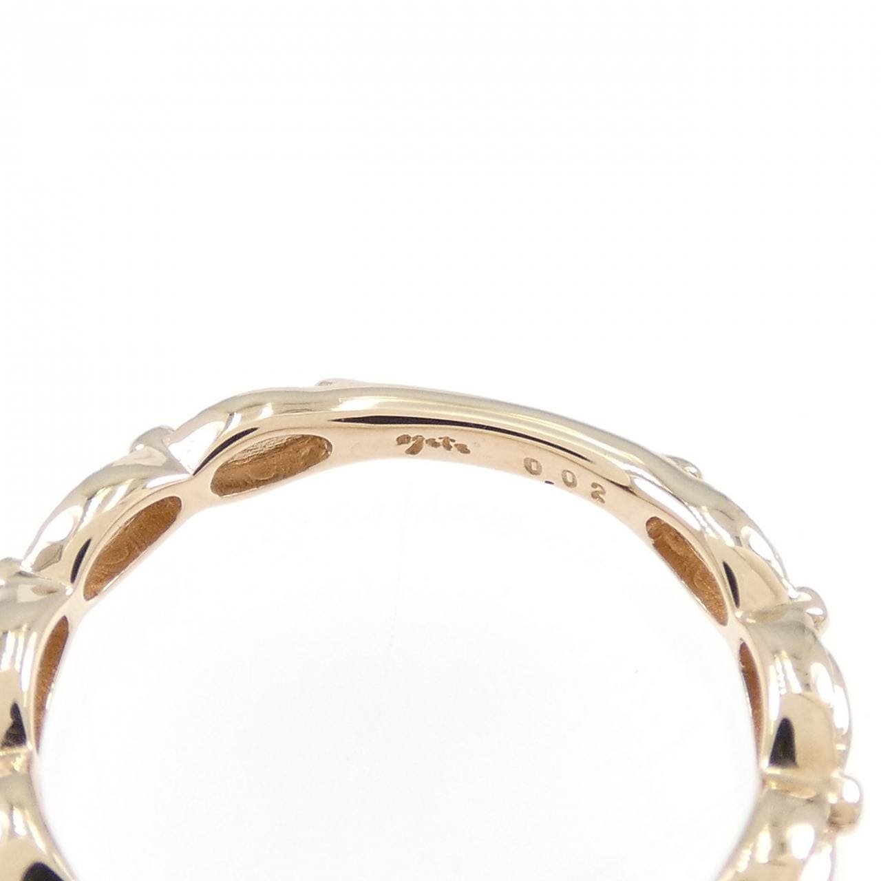 アガット ダイヤモンド ピンキーリング 0.02CT