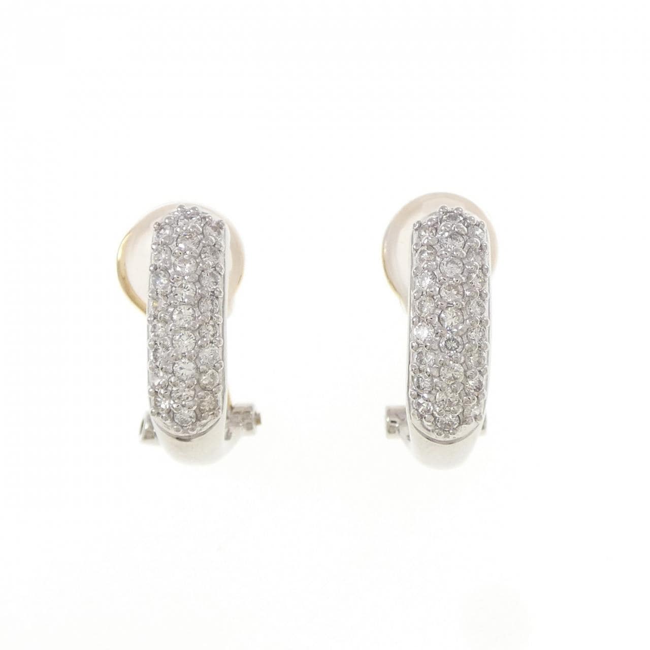 PT900/K18YG パヴェ ダイヤモンド ピアス/イヤリング 0.50CT