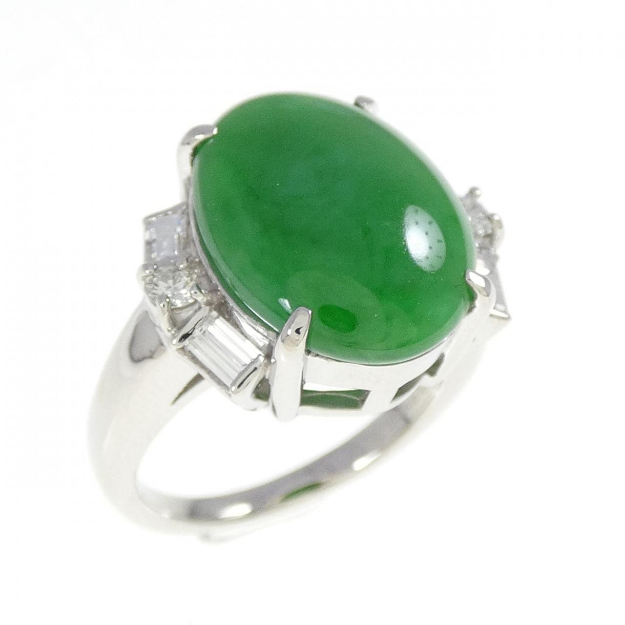 PT900 ヒスイ リング 7.54CT