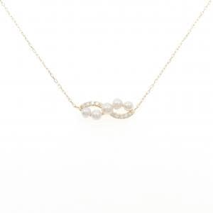 K18YG Akoya pearl necklace