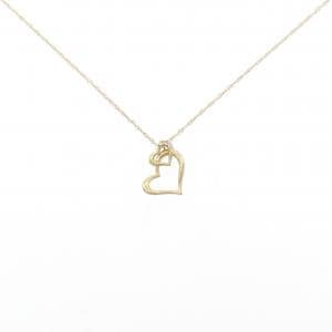 K18YG ハート ダイヤモンド ネックレス 0.02CT