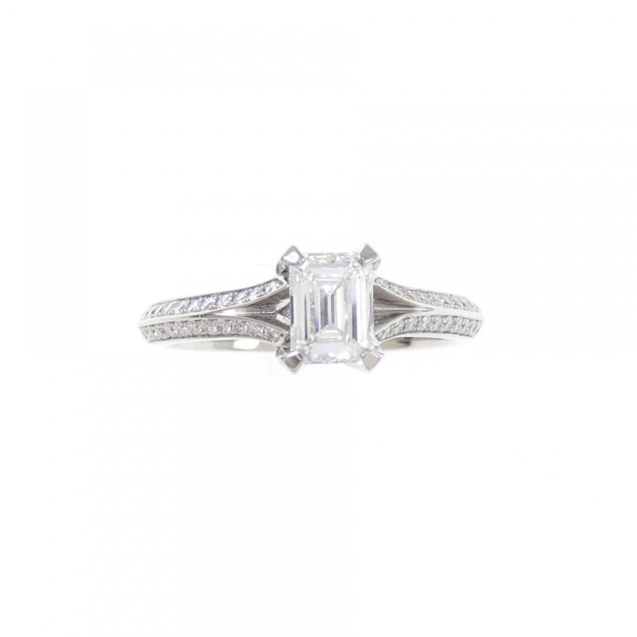 グラフ レガシー リング 0.50CT F VVS2 エメラルドカット