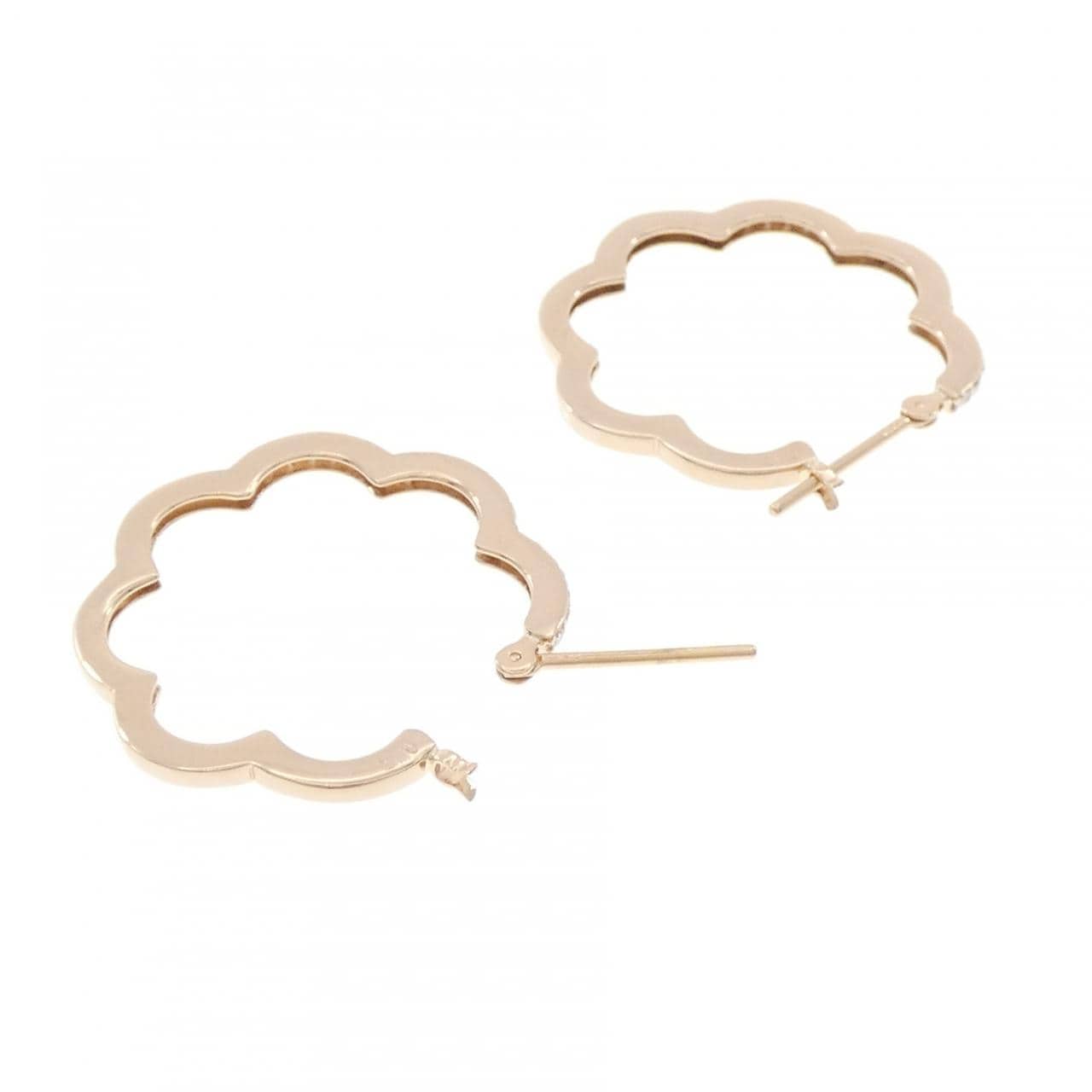 K18PG ダイヤモンド ピアス 0.34CT