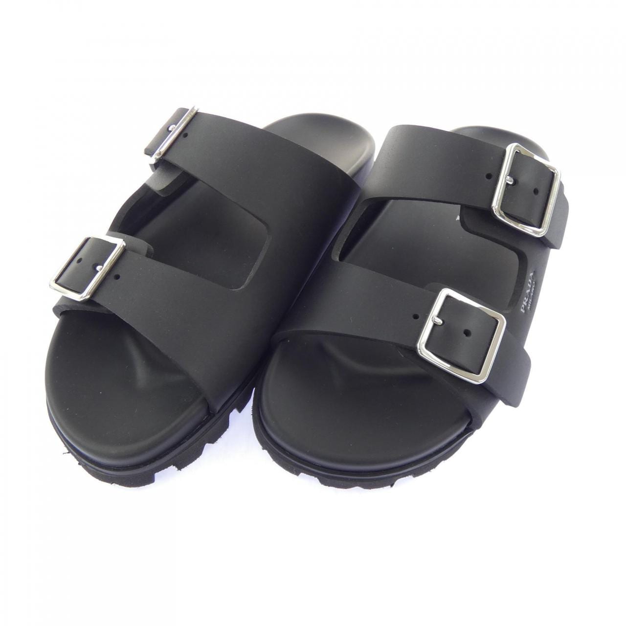 プラダ PRADA ラバースライド スクリーンプリントロゴ 1XX792 サンダル