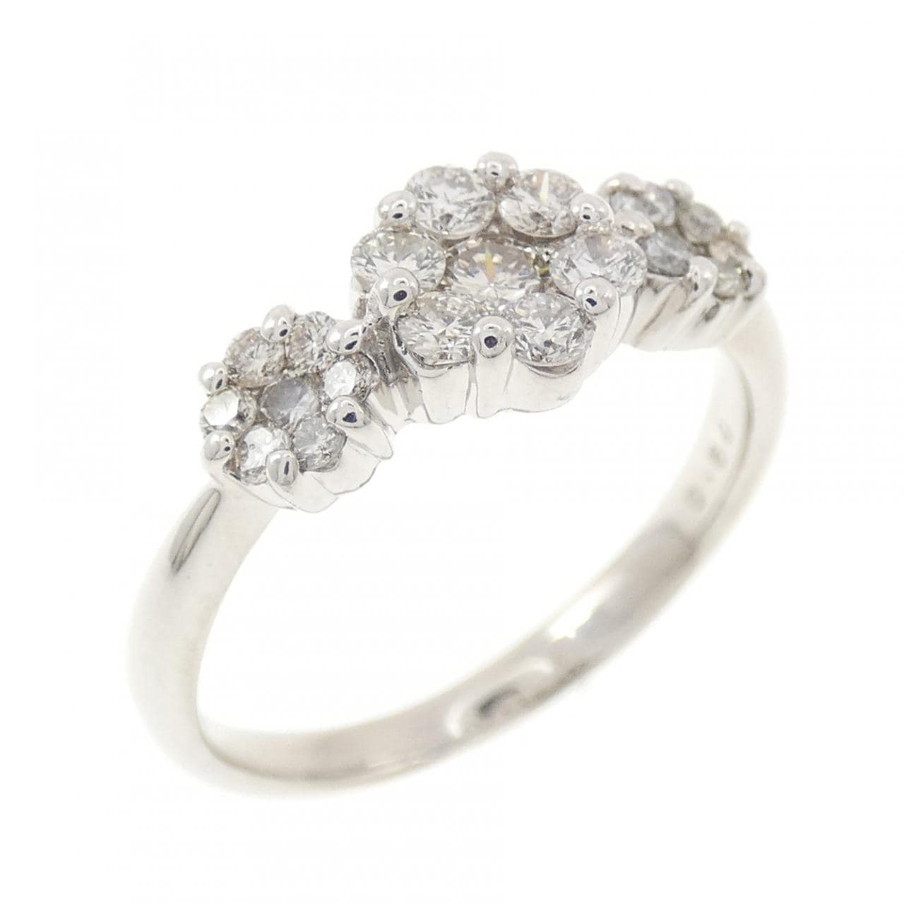 K18WG ダイヤモンド リング 0.50CT