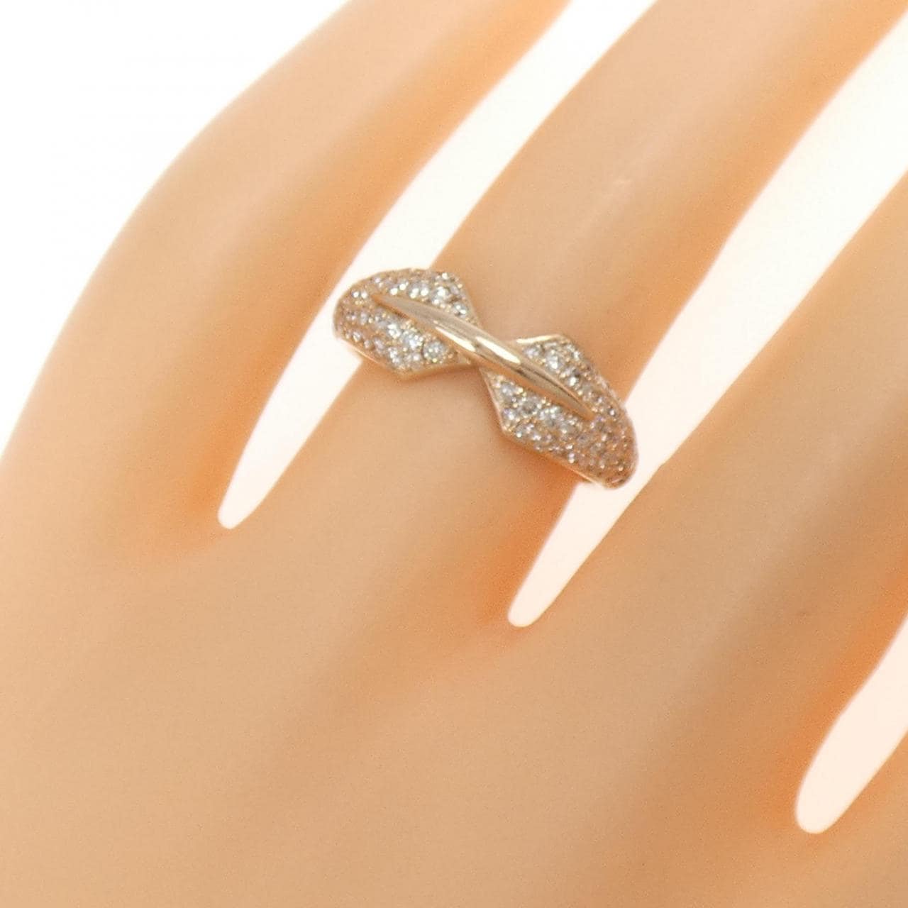 K18PG ダイヤモンド リング 0.55CT