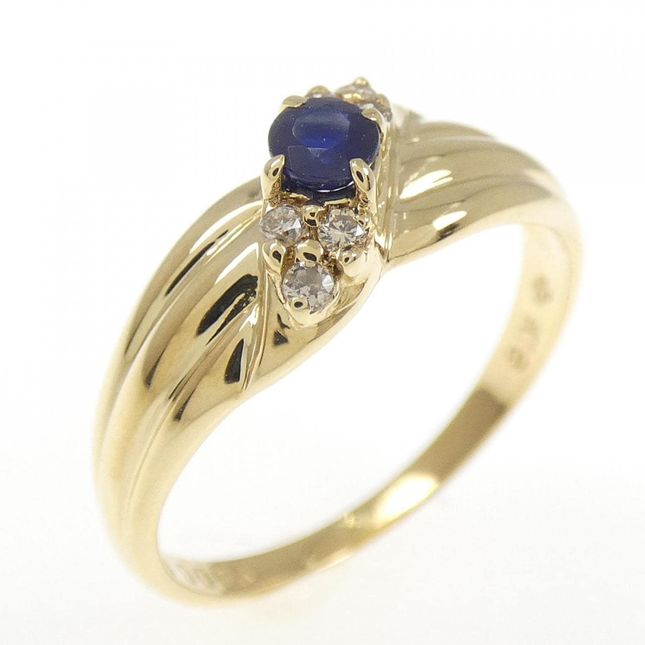 K18YG Sapphire Ring 0.18CT