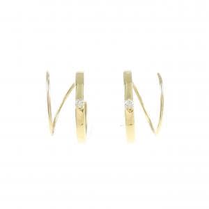 【新品】K18YG ダイヤモンド ピアス 0.03CT