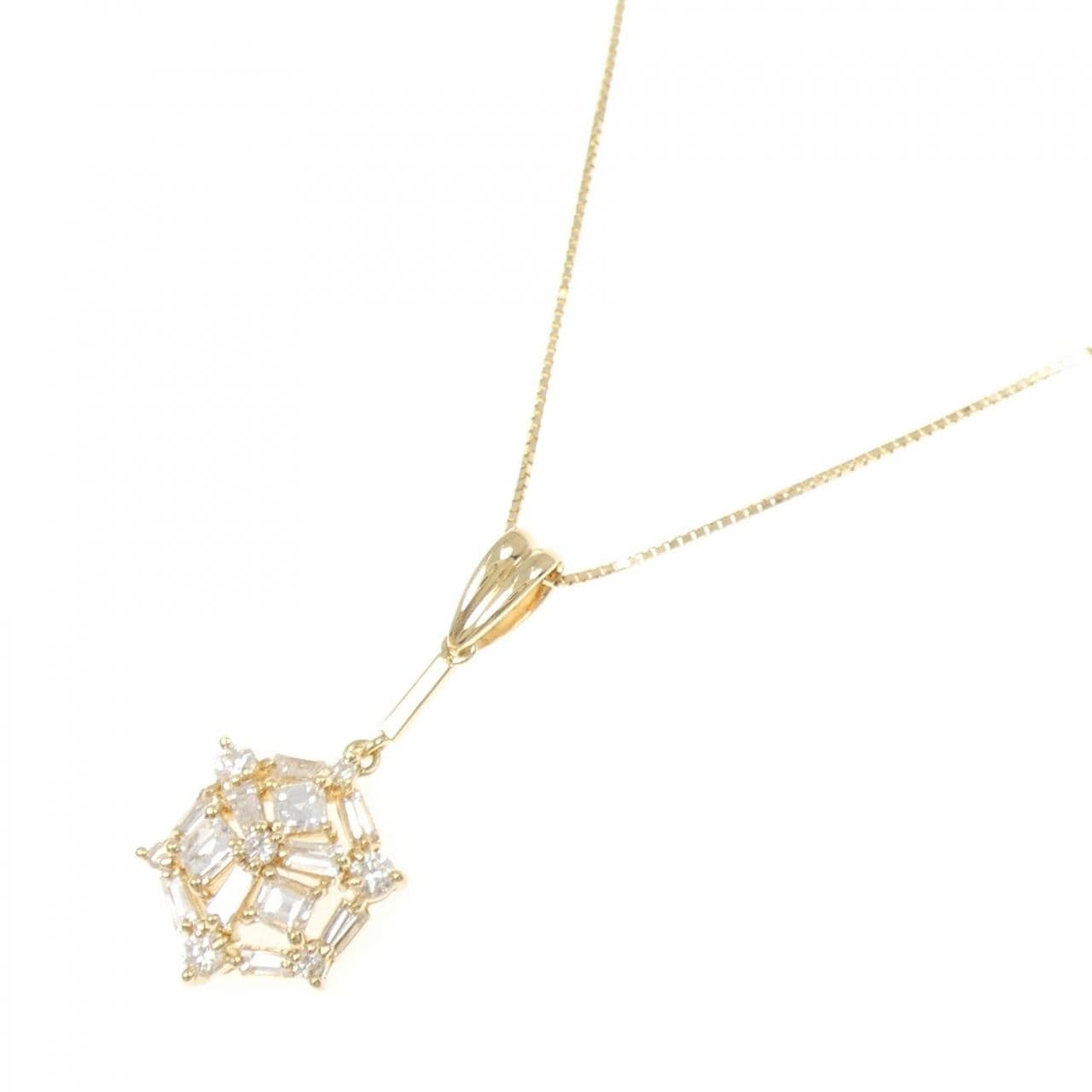 K18YG ダイヤモンド ネックレス 1.16CT