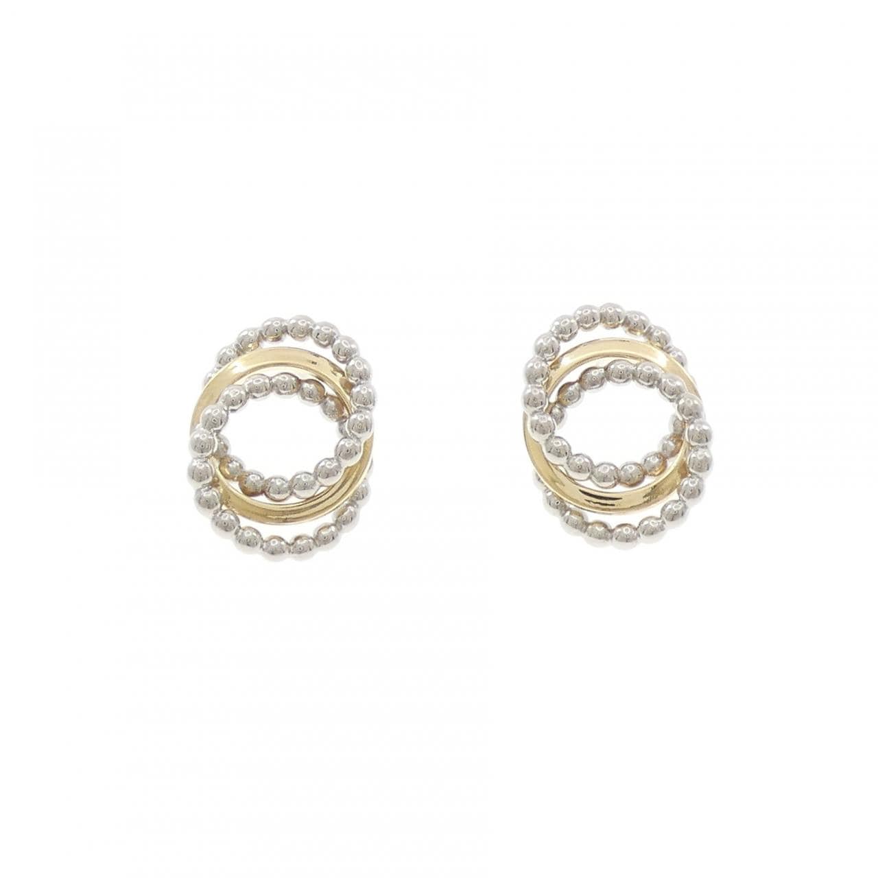 K18YG/PT900 ピアス