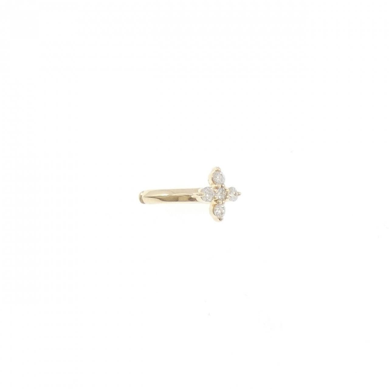 K10YG ダイヤモンド イヤーカフ 片耳