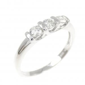 K18WG ダイヤモンド リング 0.35CT