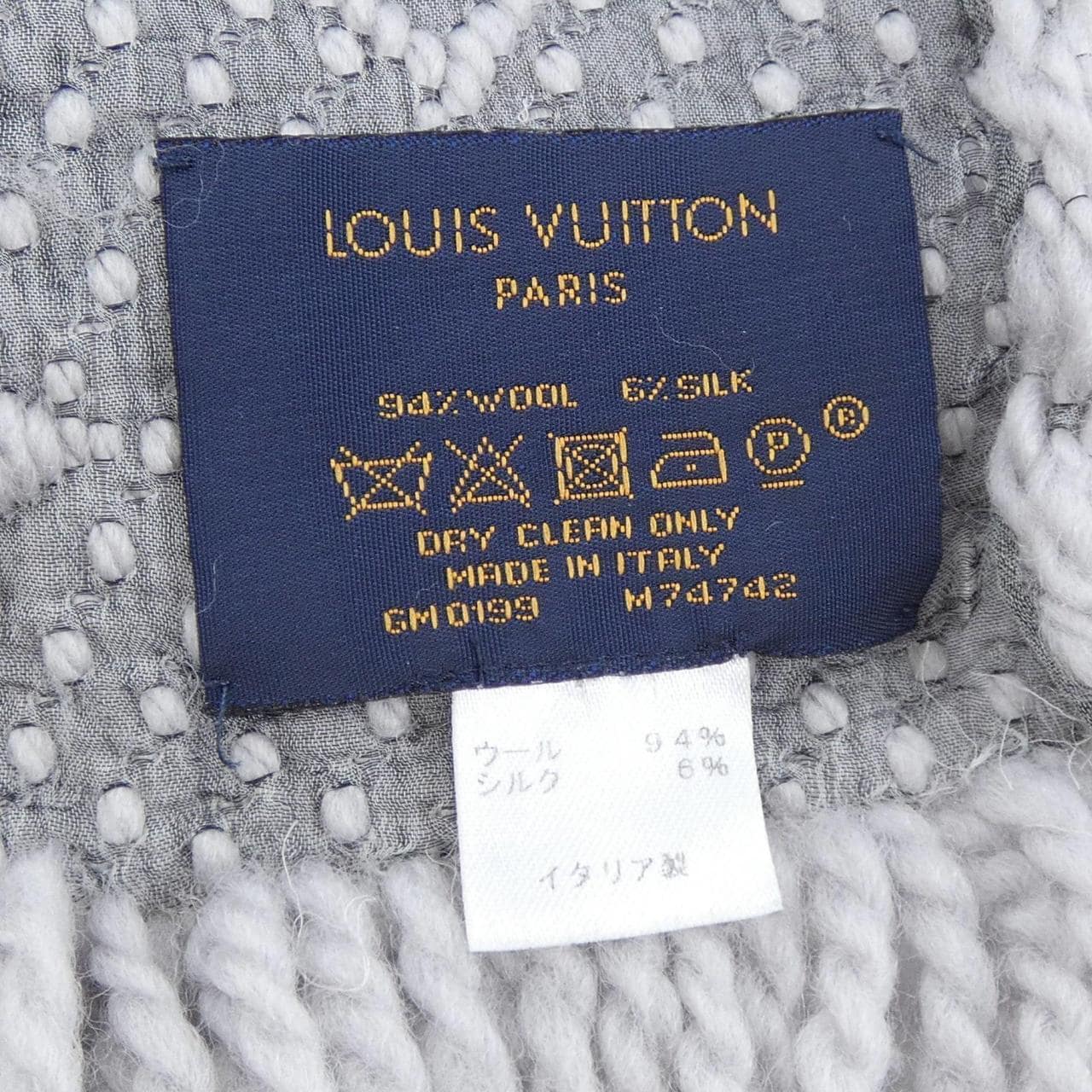 ルイヴィトン LOUIS VUITTON ロゴマニア M74742 MUFFLER