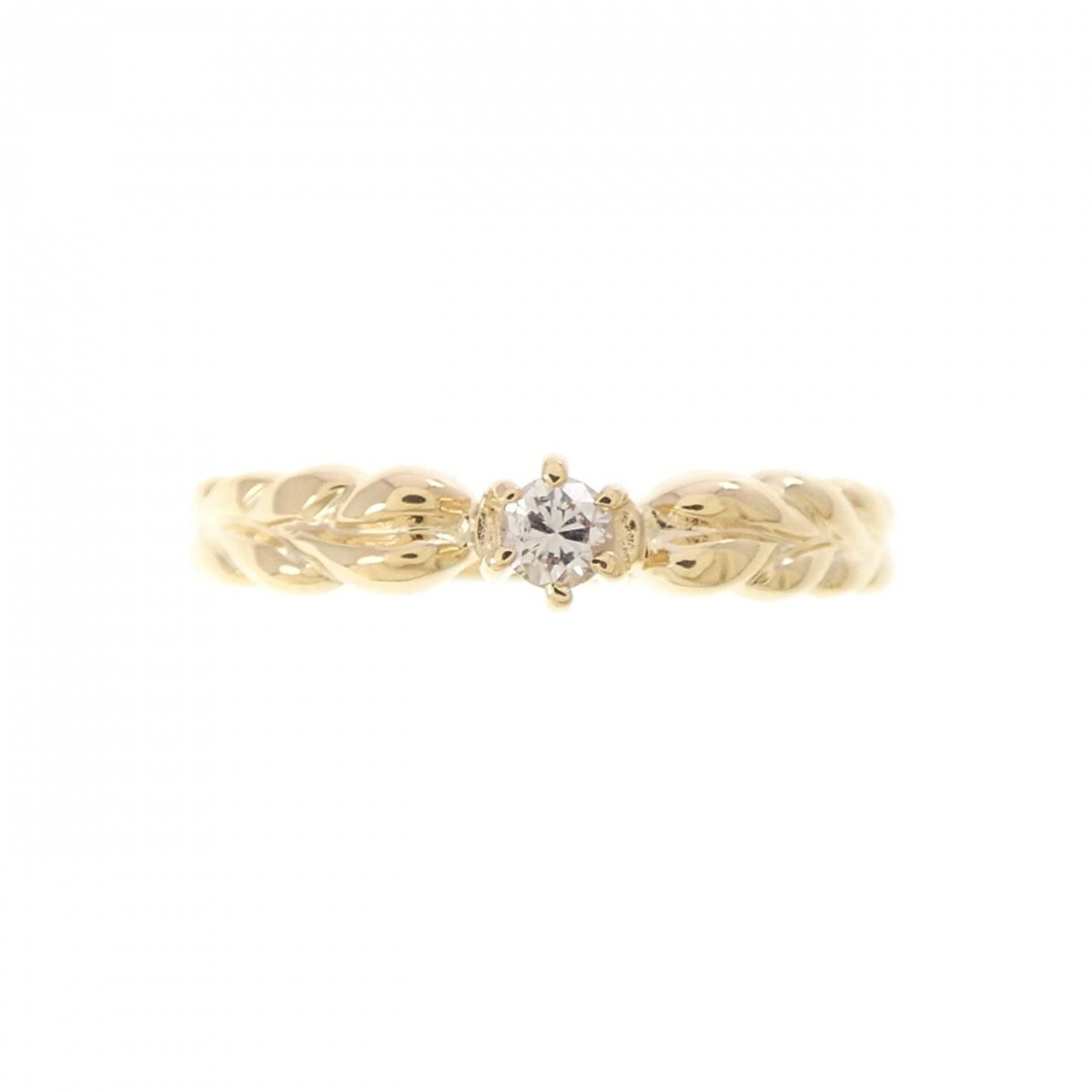 K18YG ダイヤモンド リング 0.06CT