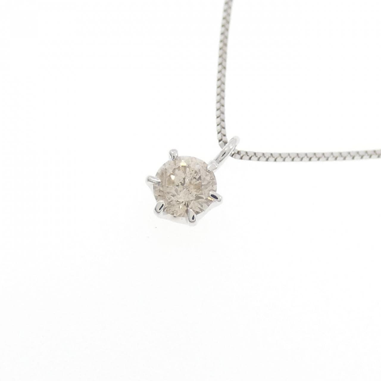 K18WG ダイヤモンド ネックレス 0.20CT