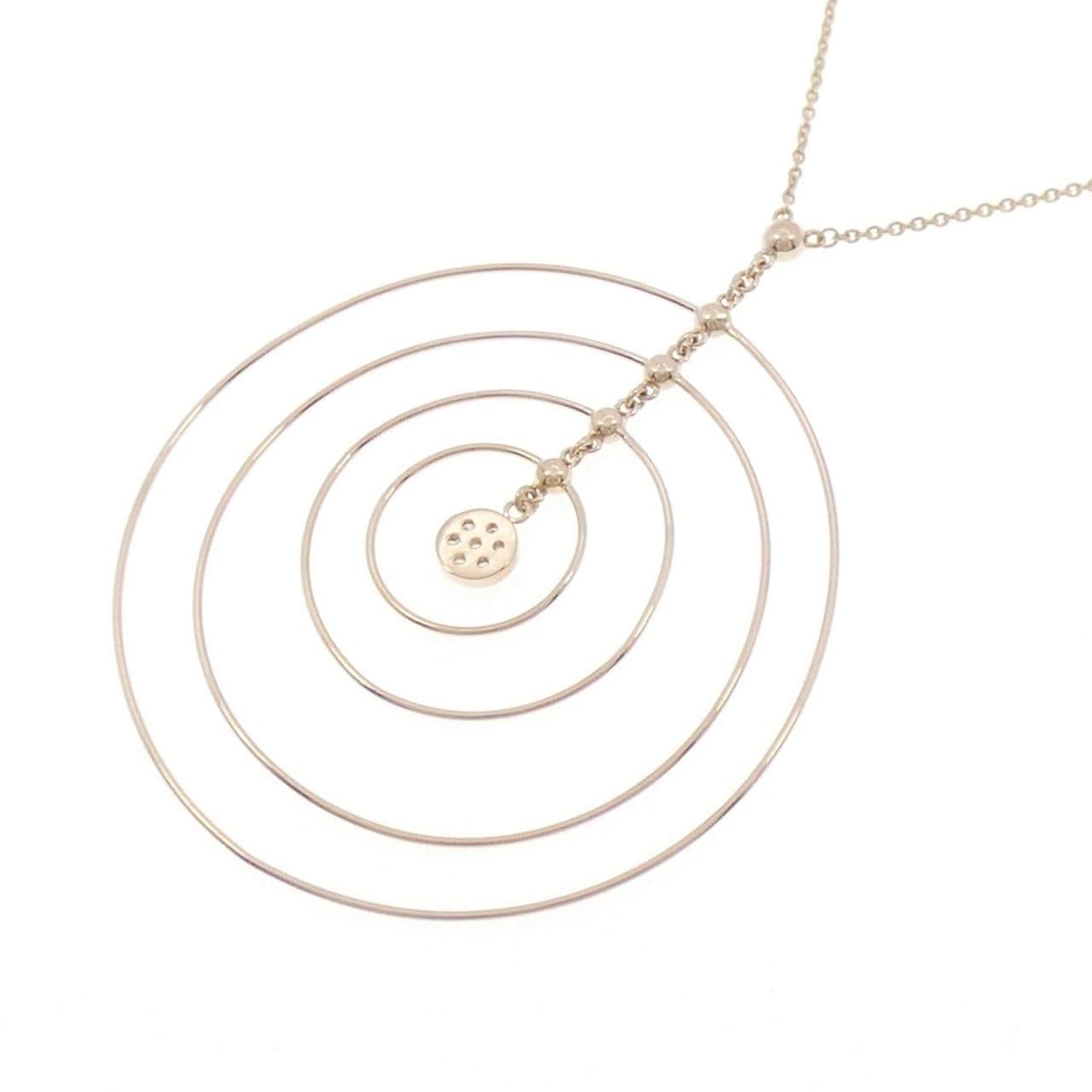 K18PG ダイヤモンド ネックレス 0.15CT