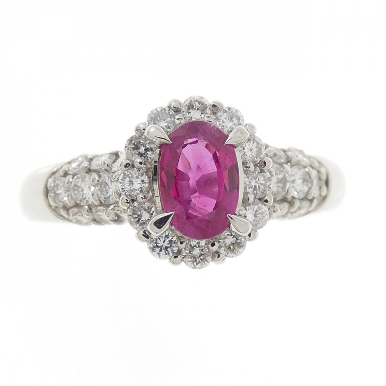 PT900 ルビー リング 0.73CT