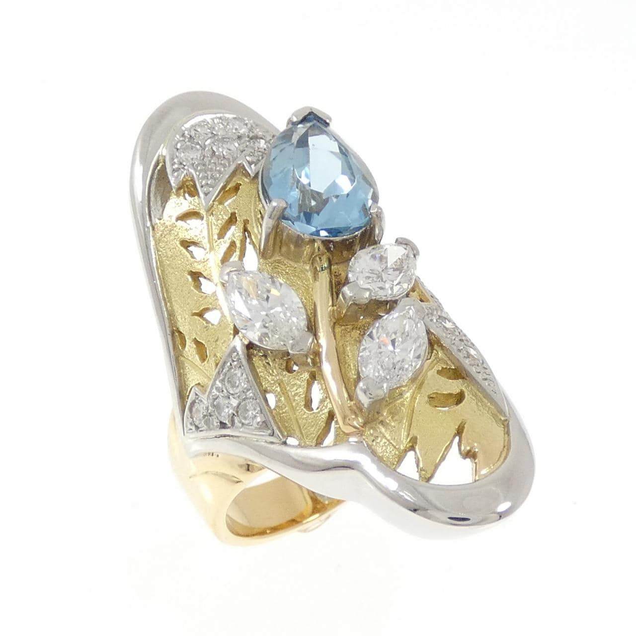 星文子 アクアマリン リング 2.10CT