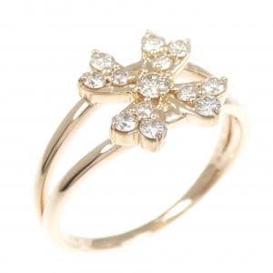 K18PG ダイヤモンド リング 0.41CT