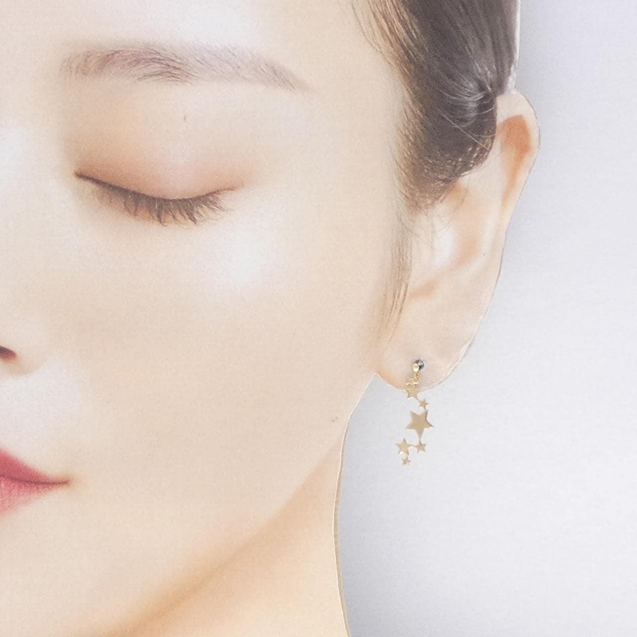 K18YG スター ピアス 片耳