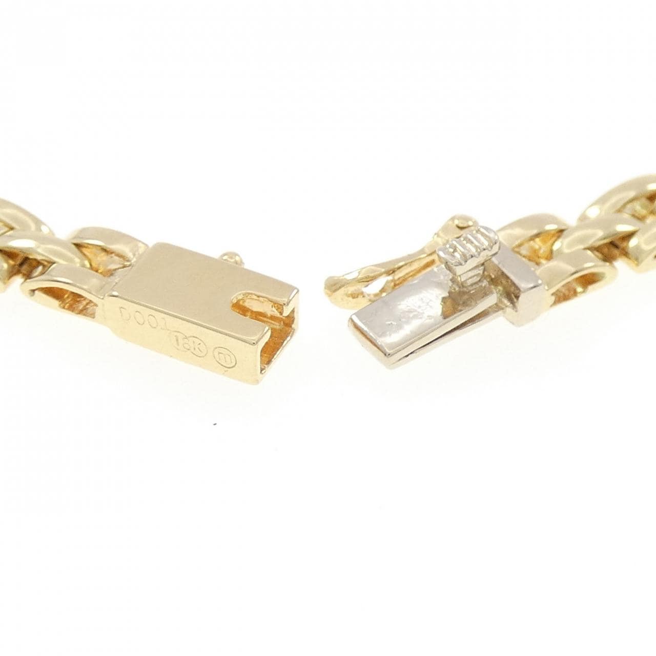 18KYG カラーストーン ブレスレット