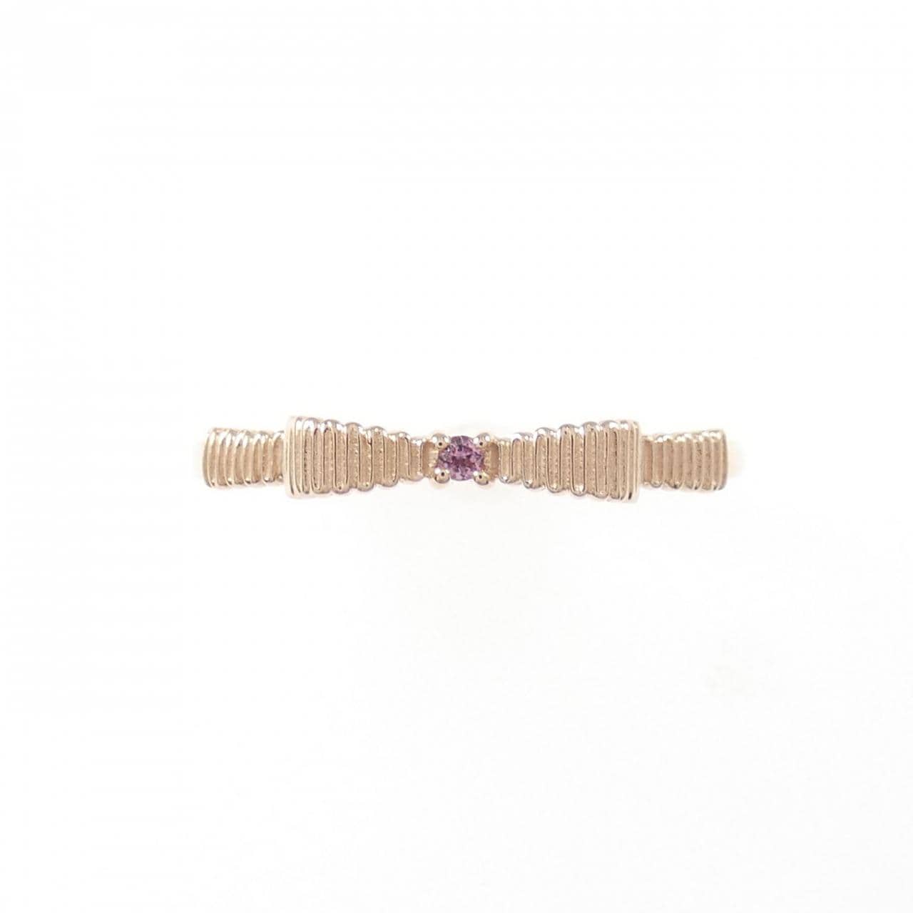 K10PG リボン トルマリン リング