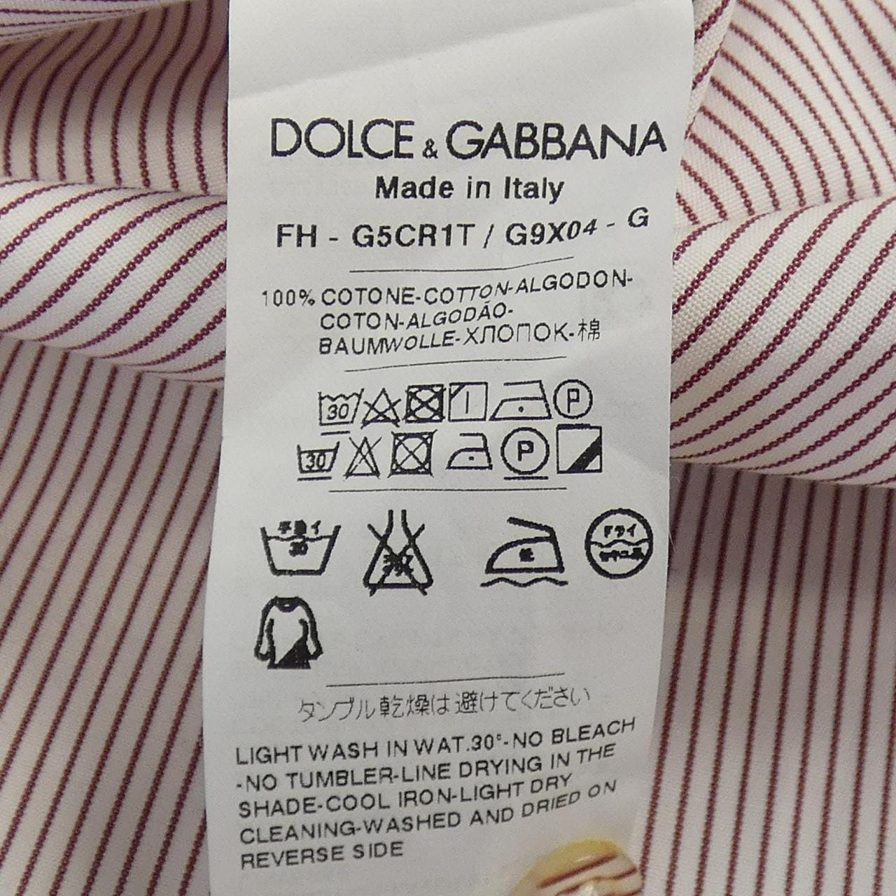 ドルチェアンドガッバーナ DOLCE&GABBANA G5CR1T/G9X04 S／Sシャツ