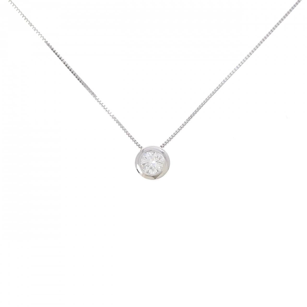 PT950 ダイヤモンド ネックレス 0.30CT D VS2 3EXT