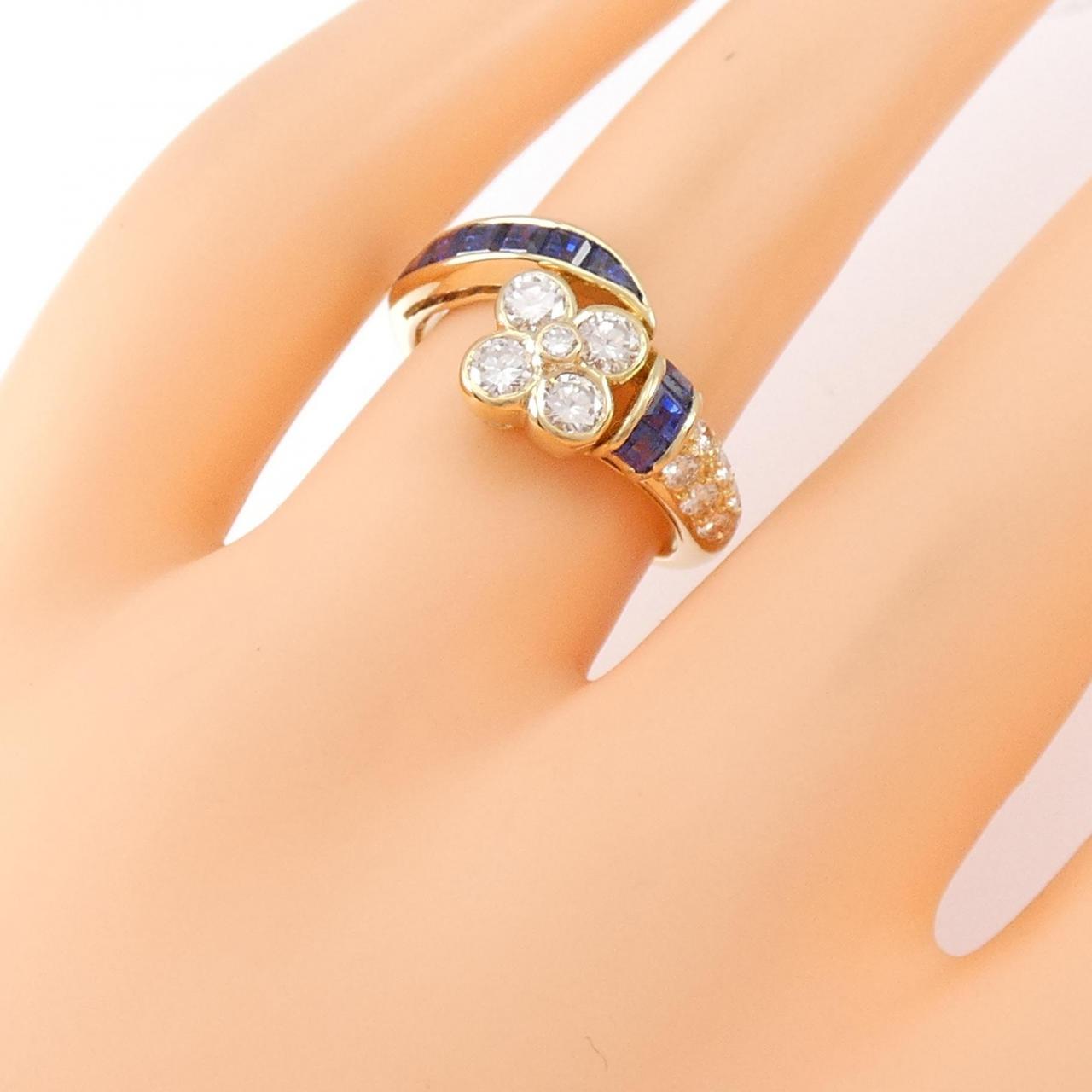 MOUAWAD Flower Sapphire Ring 0.86CT