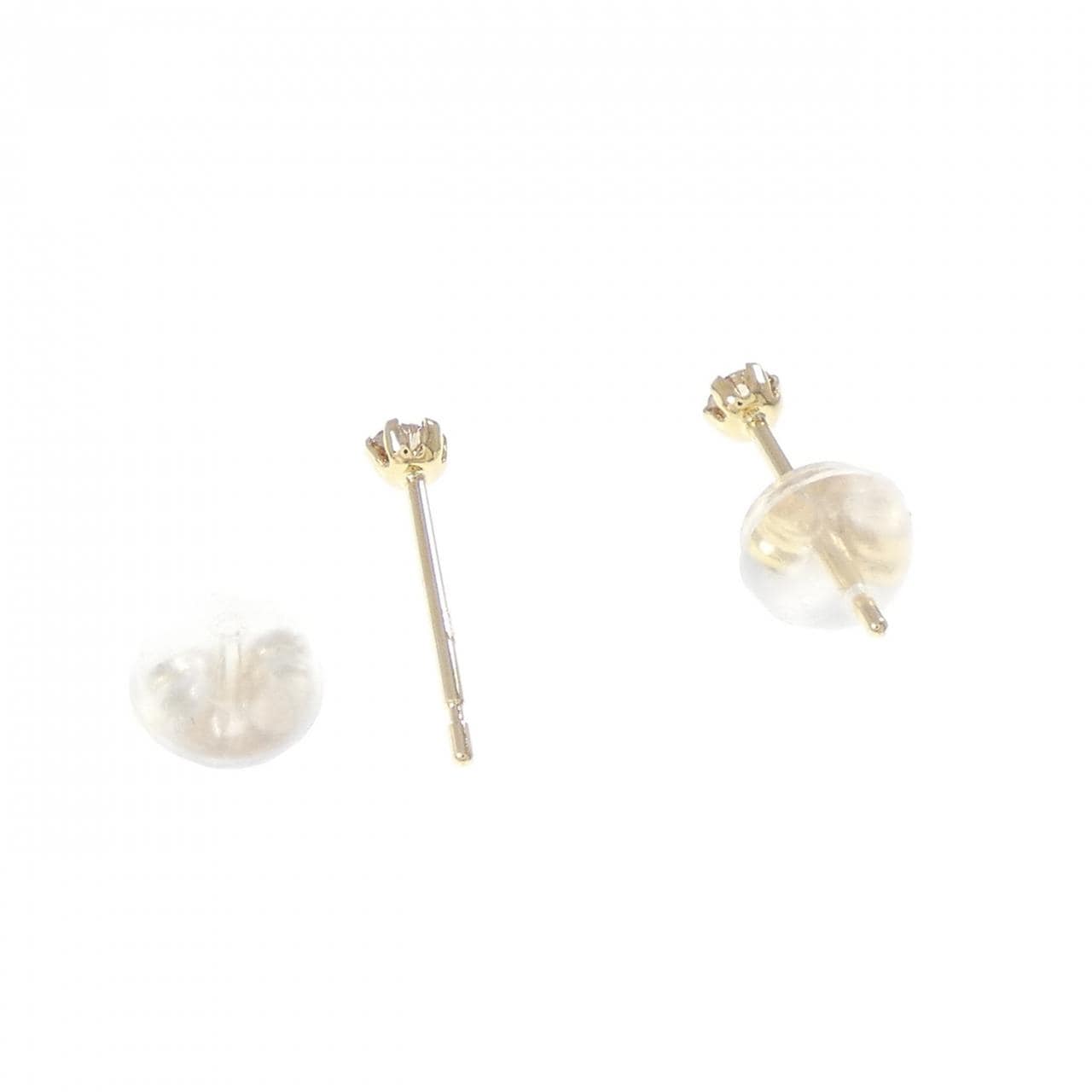 K18YG ダイヤモンド ピアス 0.10CT