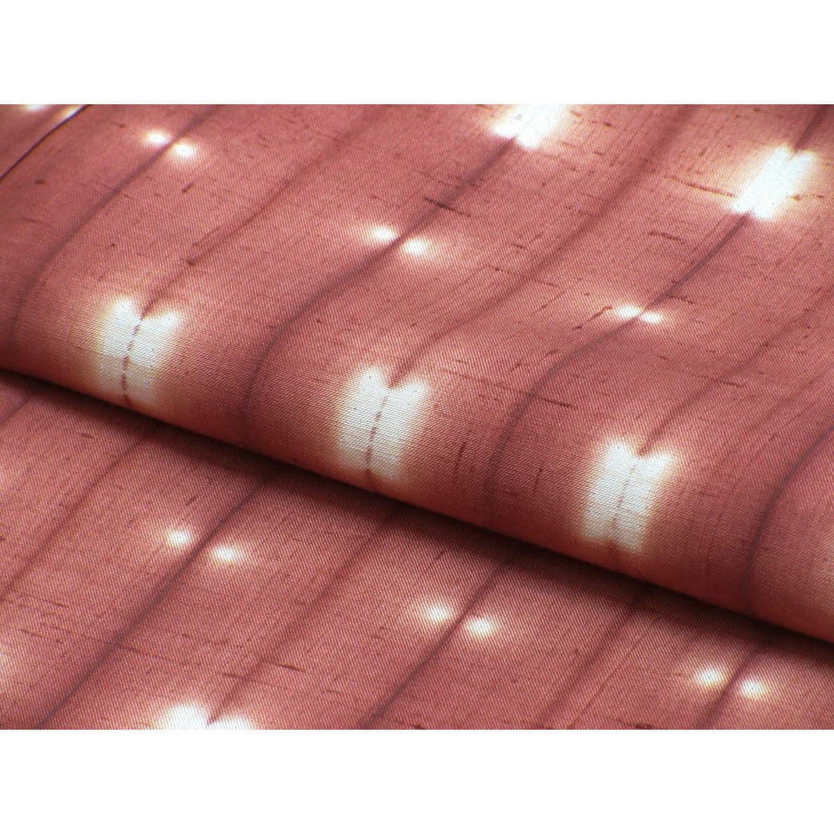 紬　染紬　絞り加工