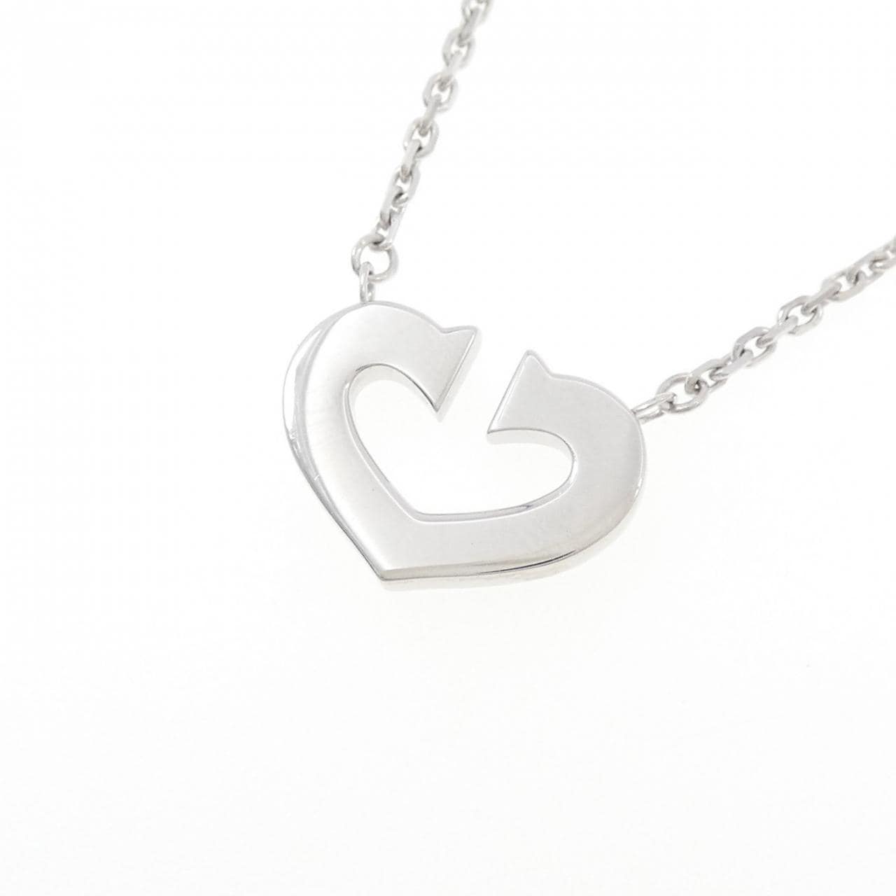 カルティエ Cハート ネックレス