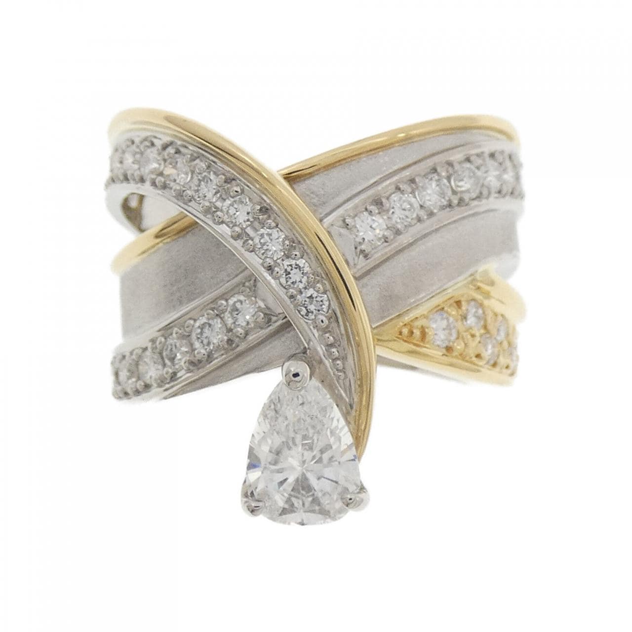 PT900/K18YG ダイヤモンド リング 0.73CT