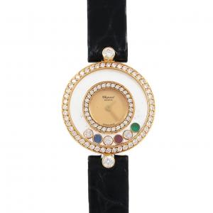 ショパール ハッピーダイヤモンド YG/2D･3P&1SRE 203957-0007 YG クォーツ