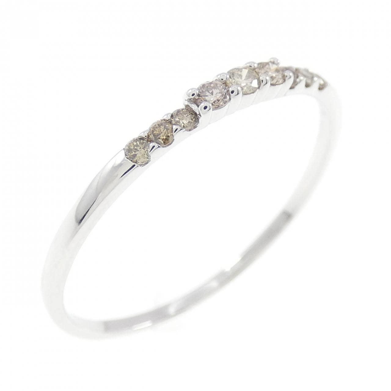 K18WG ダイヤモンド リング 0.10CT