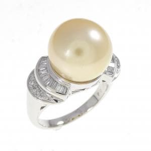 PT900 白蝶パール リング 11.9mm