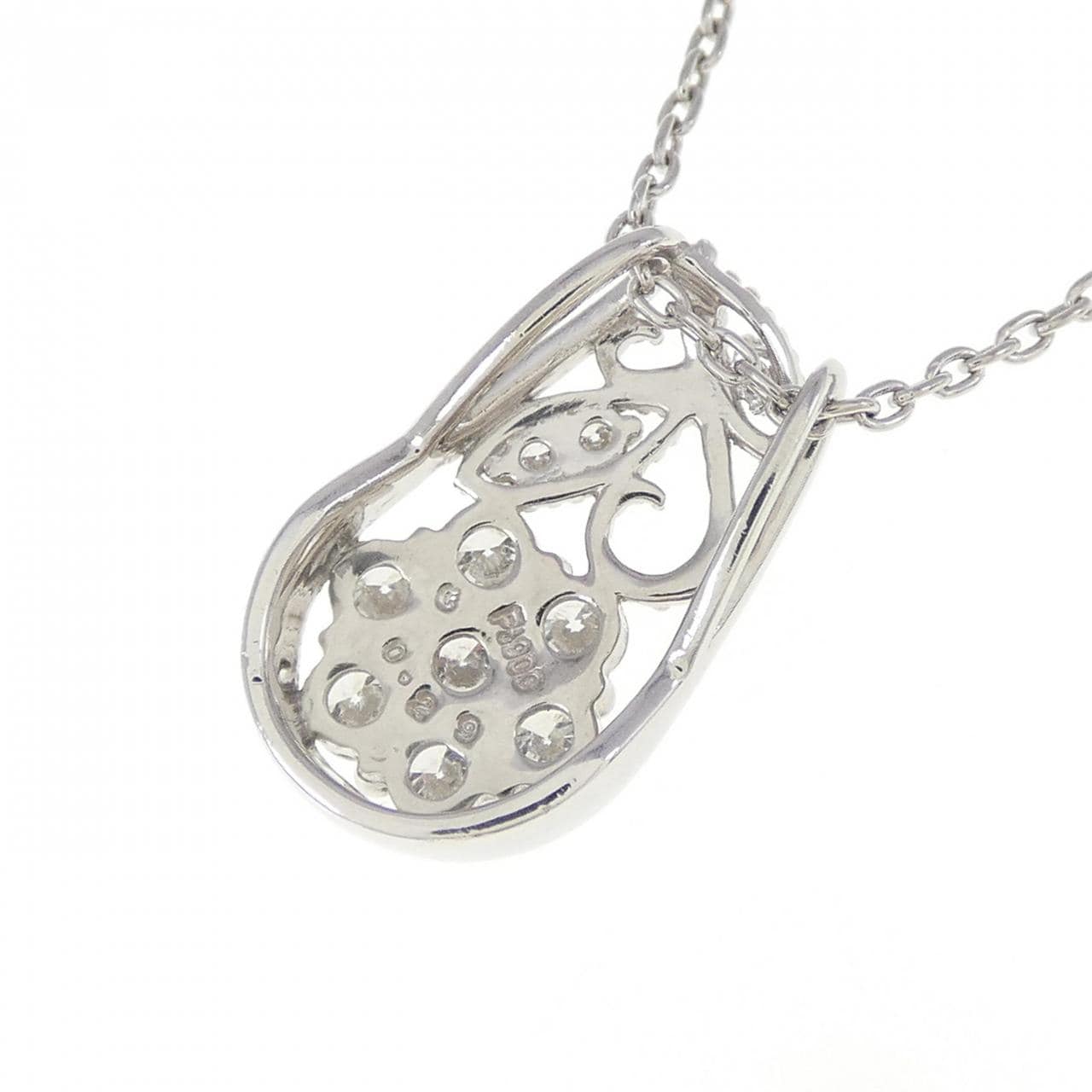 PT フラワー ダイヤモンド ネックレス 0.29CT