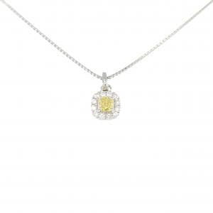 PT900/PT850 ダイヤモンド ネックレス 0.247CT FVY VS2 ファンシーカット