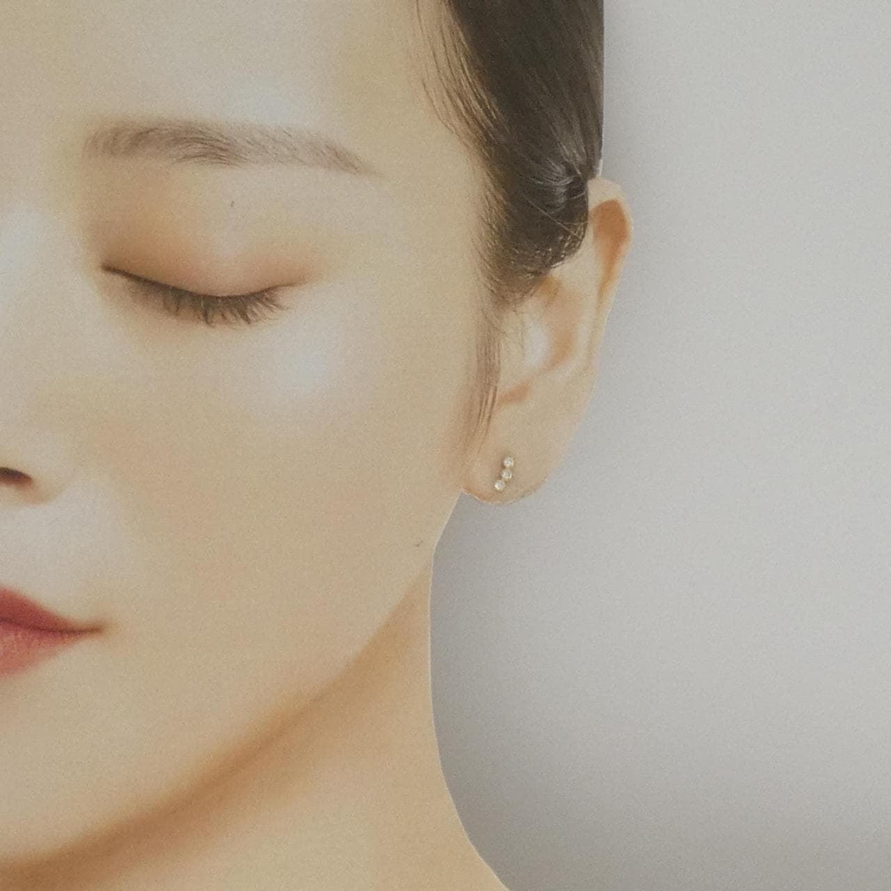 [再加工款] K18YG钻石耳环0.20CT