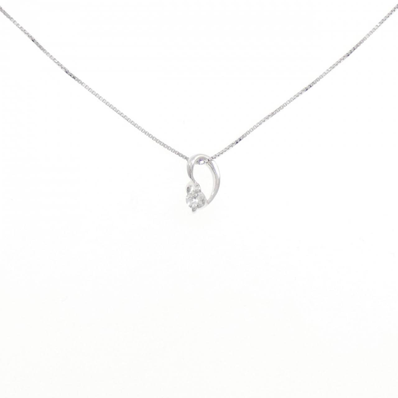 K10WG ダイヤモンド ネックレス 0.07CT