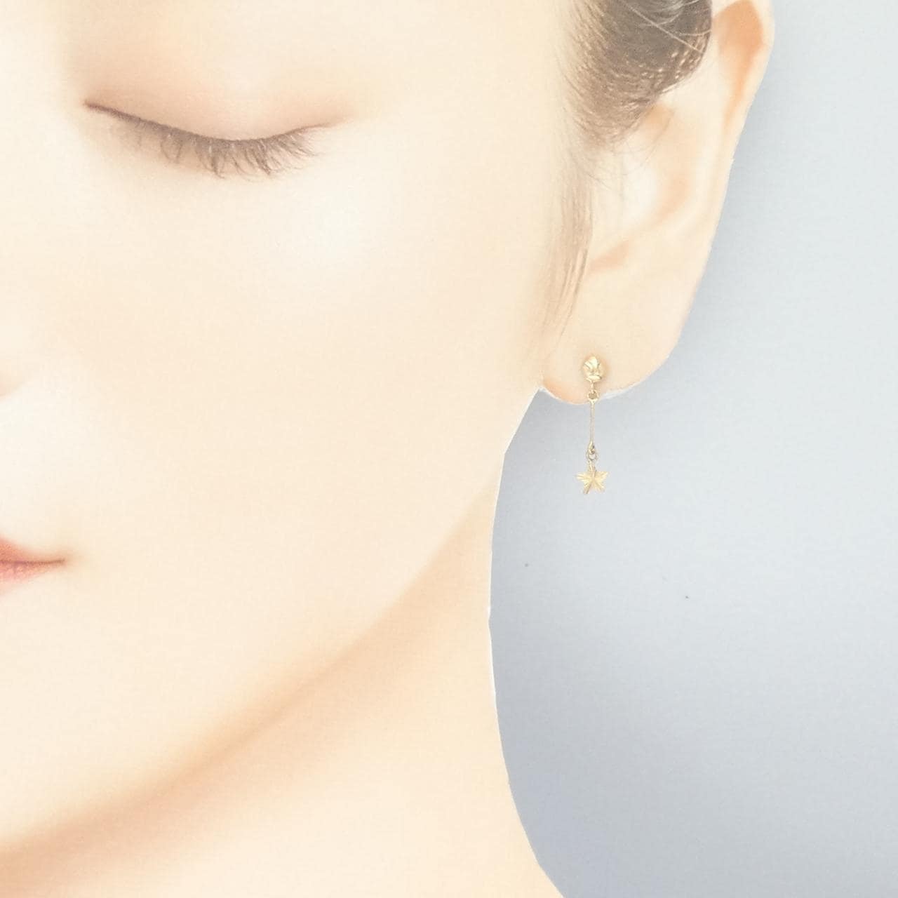 K18YG スター ピアス