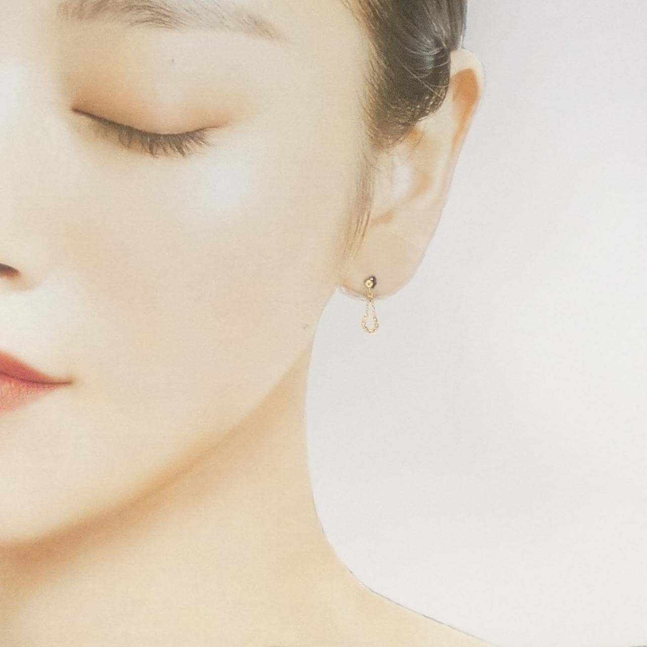 K18YG ホースシュー ピアス