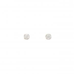 PT900 ソリティア ダイヤモンド ピアス 0.24CT