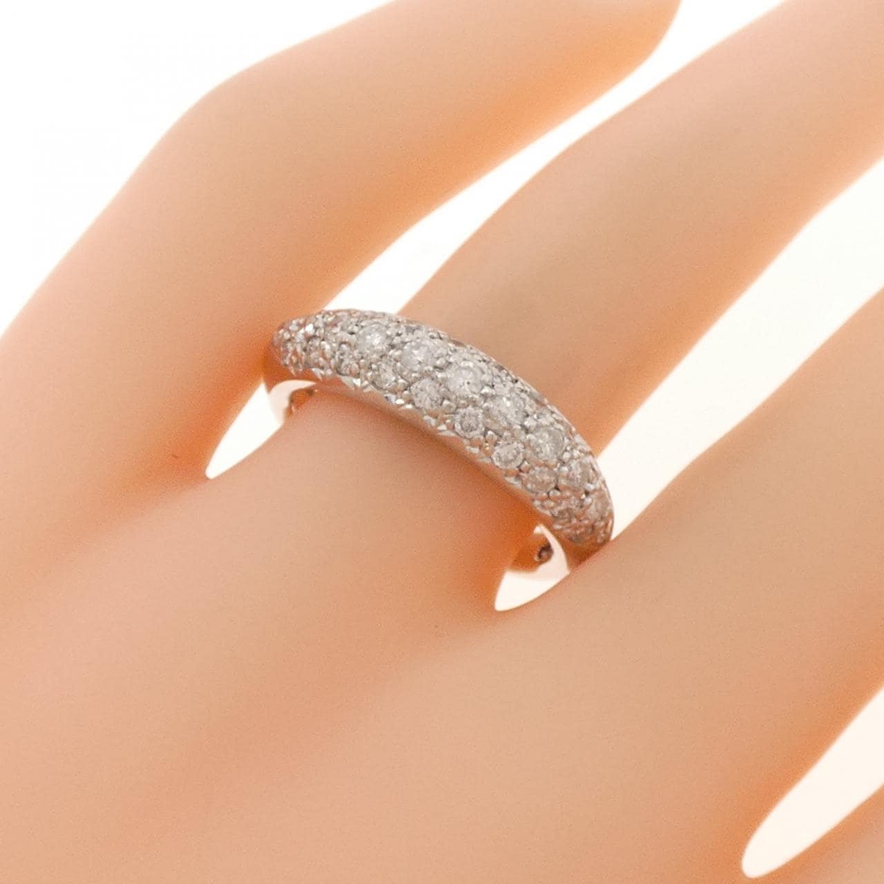 PT900 パヴェ ダイヤモンド リング 0.79CT