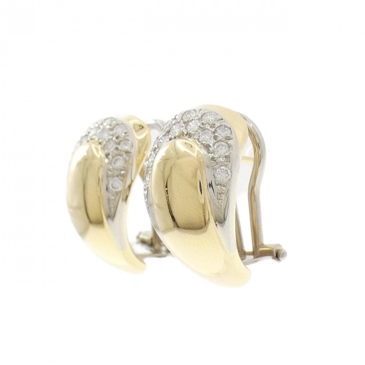 750YG/750WG ダイヤモンド ピアス 0.48CT