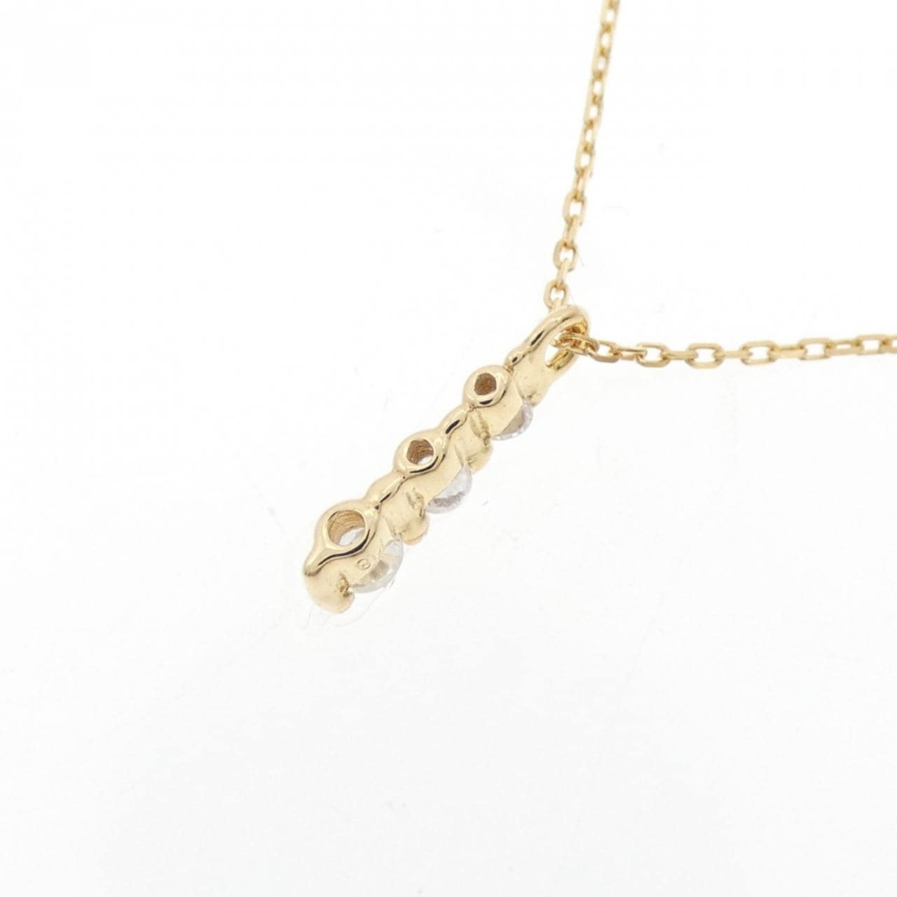 K18YG ダイヤモンド ネックレス 0.06CT