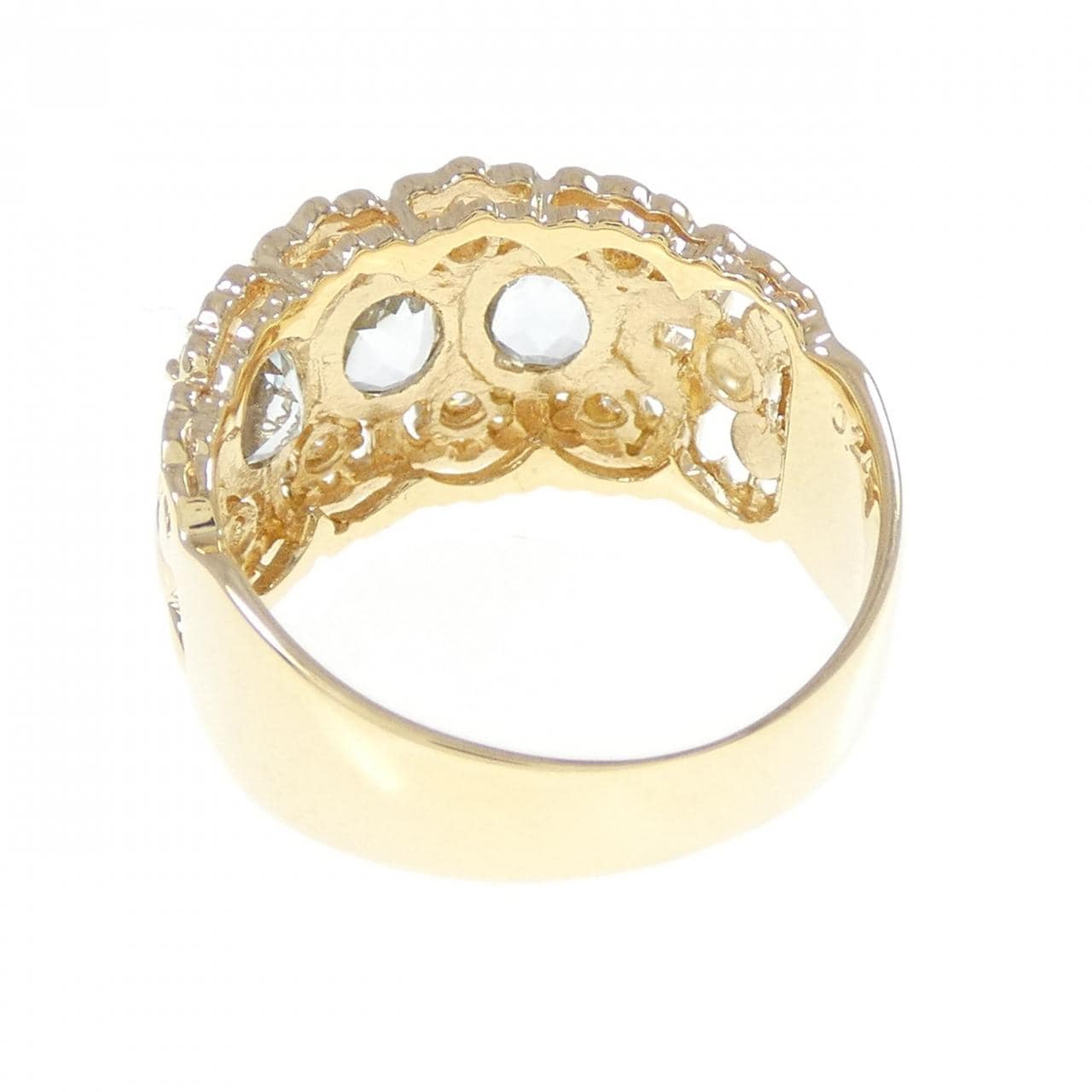 K18YG アクアマリン リング