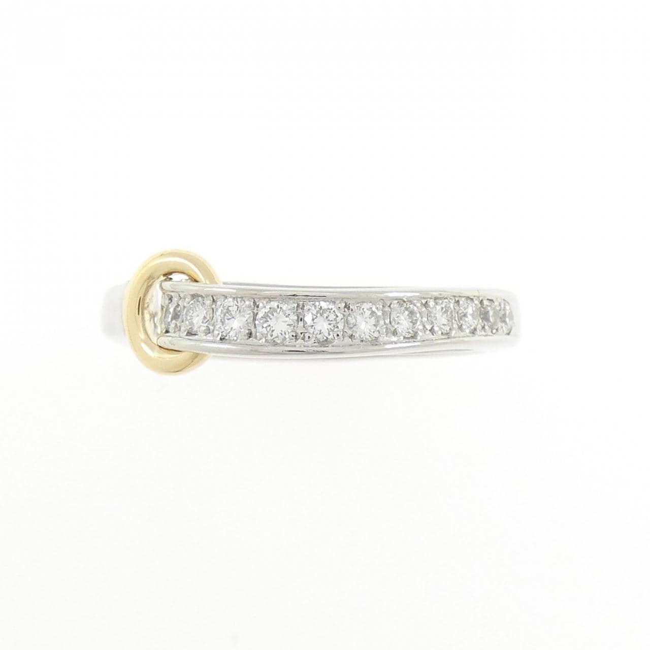 PT900/K18YG ダイヤモンド リング 0.18CT