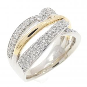 【新品】PT900/K18YG ダイヤモンド リング 1.00CT